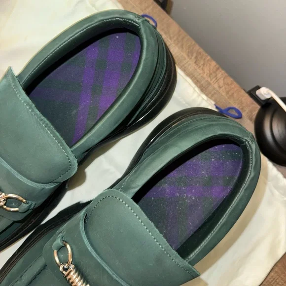 Burberry Wire Creeper Leather Vine Green Derby Shoes Burberry Wire Creeper Leather Vine Green Derby Shoes  main image 2